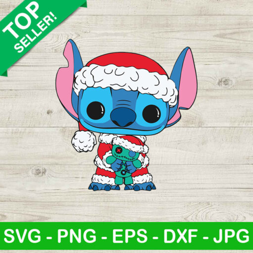 Baby stitch santa claus SVG