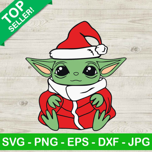 Baby Yoda Santa Claus Svg