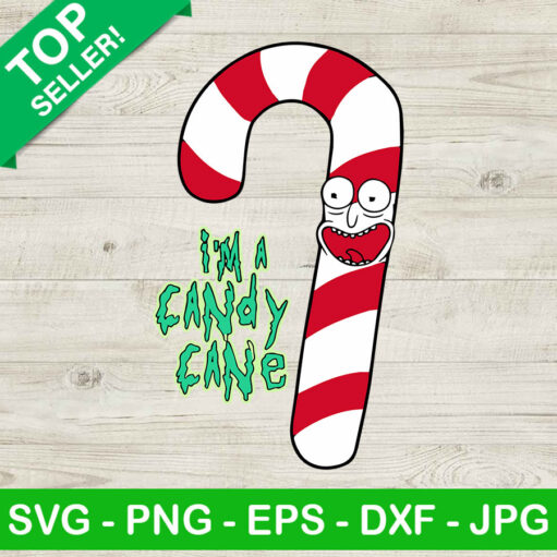 Candy Cane Rick And Morty Svg