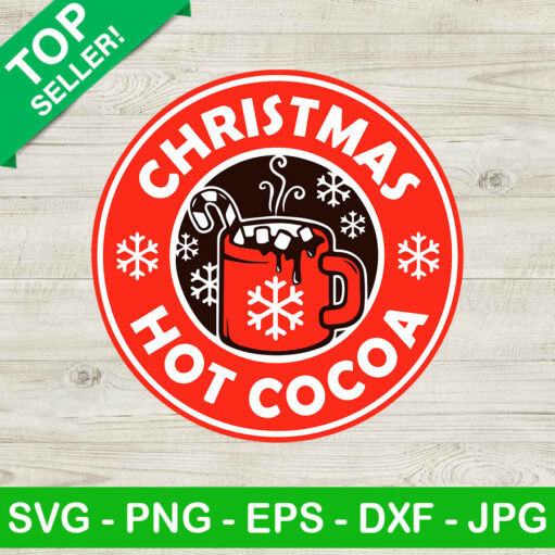 Christmas Hot Cocoa Coffee Logo Svg