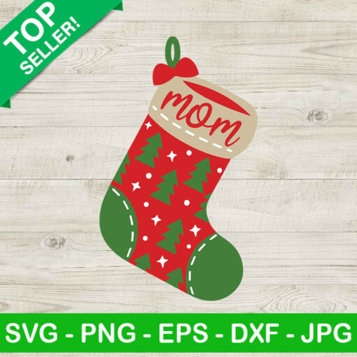 Christmas Socks Mom Svg