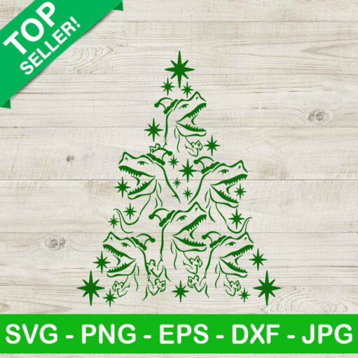 Christmas Tree T Rex Svg