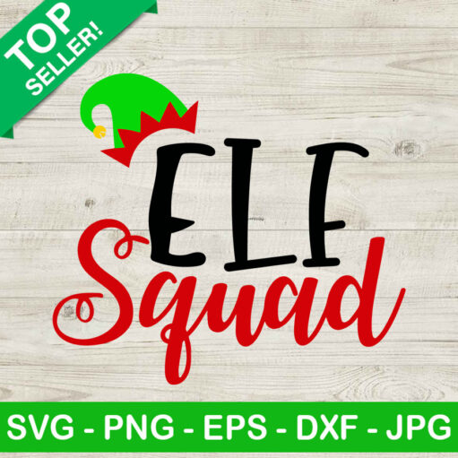Elf Squad Christmas Svg
