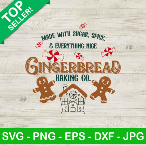 Gingerbread House Baking Co Svg