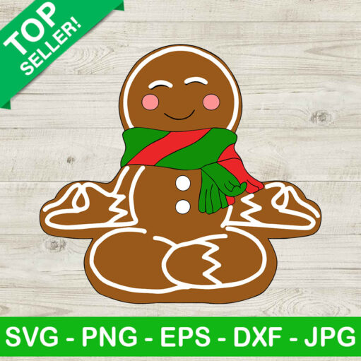 Gingerbread Man Yoda Svg