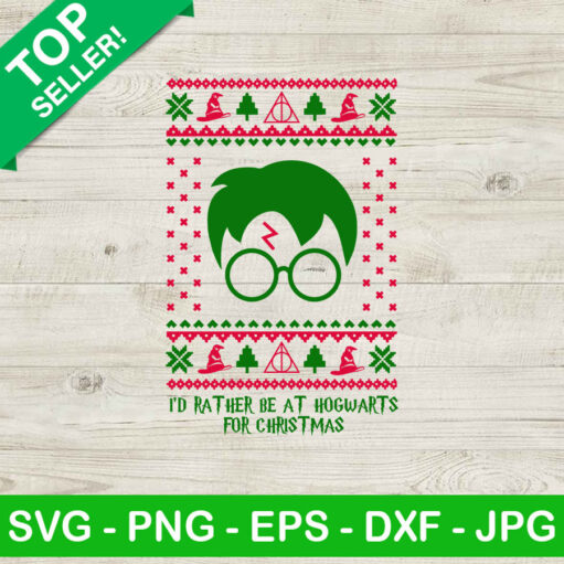 Harry Potter Ugly Sweater Christmas Svg