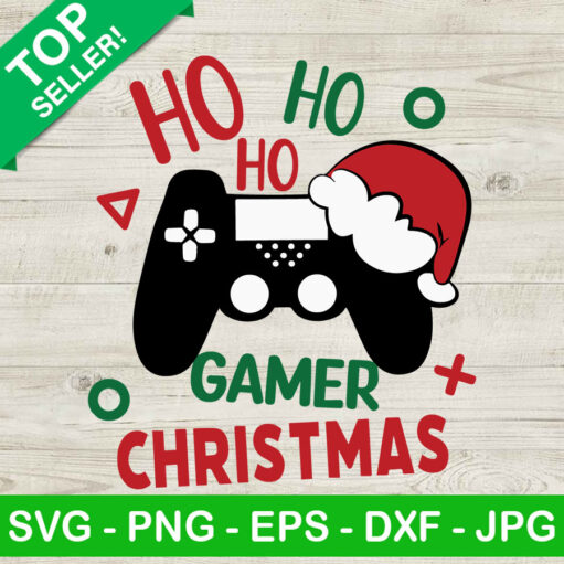 Ho Ho Ho Gamer Christmas Svg