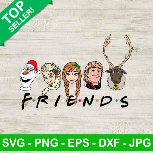 Christmas Frozen Friends Svg