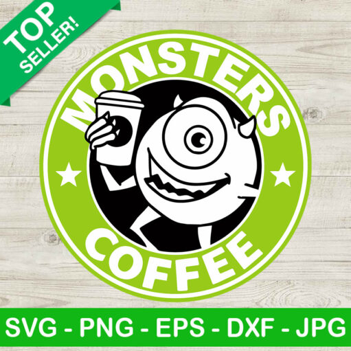 Monster starbucks coffee SVG