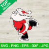 Santa claus Skating SVG