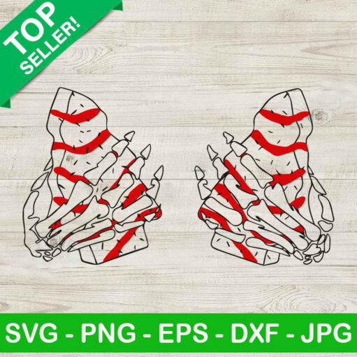 Skeleton Hands Christmas Tree Svg