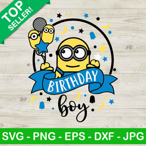 Minion Birthday Boy SVG