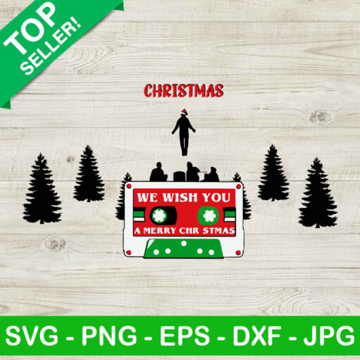 We Wish You A Merry Christmas Stranger Things Svg