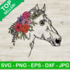 Horse floral SVG