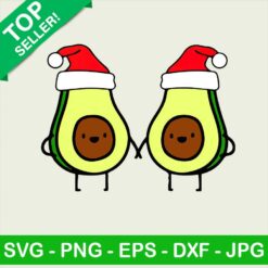 Avocado christmas PNG