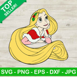 Rapunzel disney princess christmas SVG