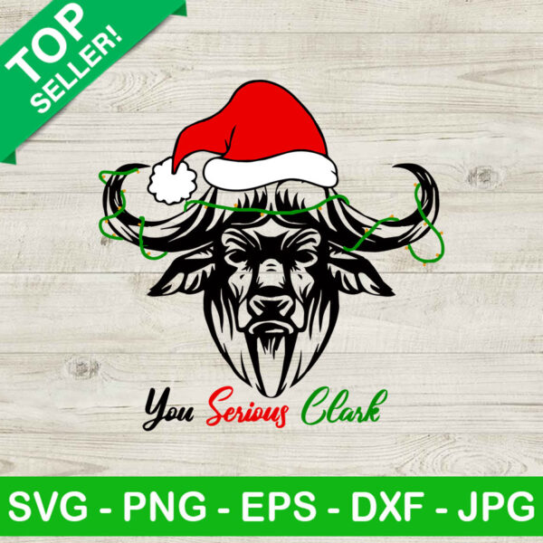 You serious clark Buffalo santa face SVG