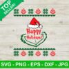 Happy holidays Grinch ugly sweater SVG