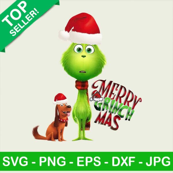 Merry Grinch mas and Dog PNG