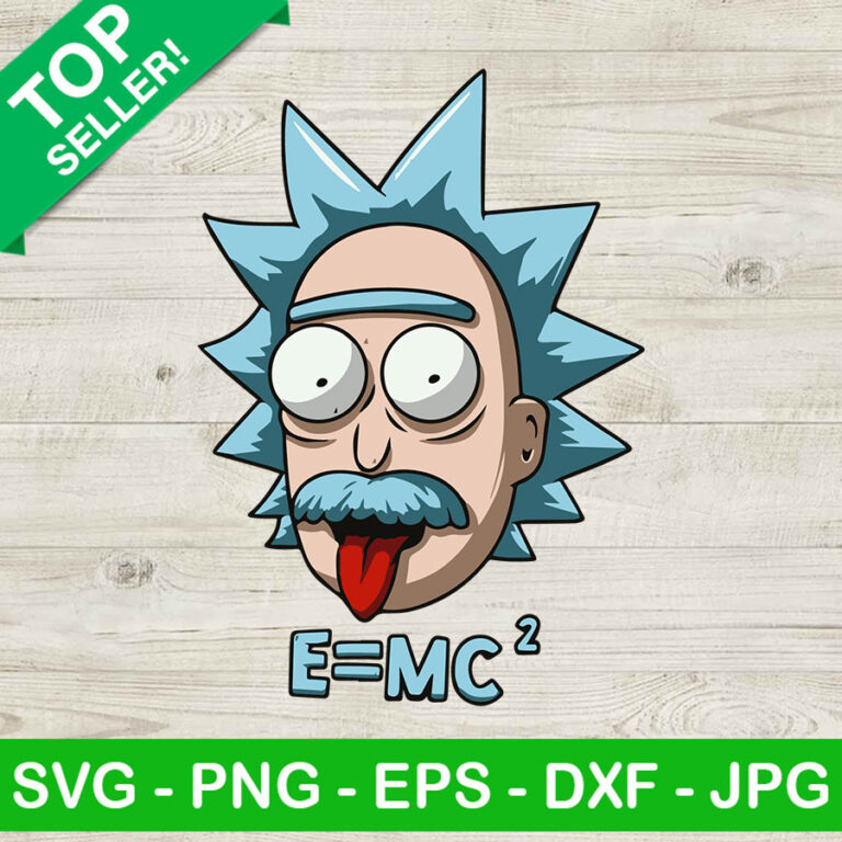 Funny Rick Einstein SVG, Funny Rick And Morty SVG, Einstein SVG