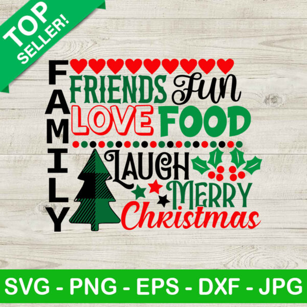 Family merry christmas SVG