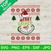 Merry grinchmas ugly sweater SVG