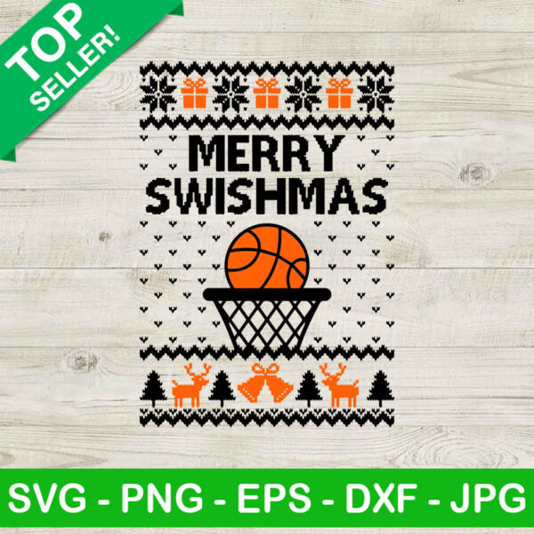 Merry Swishmas Ugly Sweater SVG