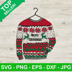 Merry Christmas Ugly Sweater SVG