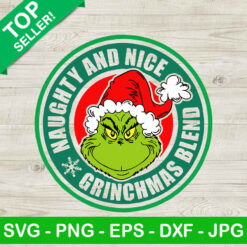 Grinch naughty and nice christmas SVG