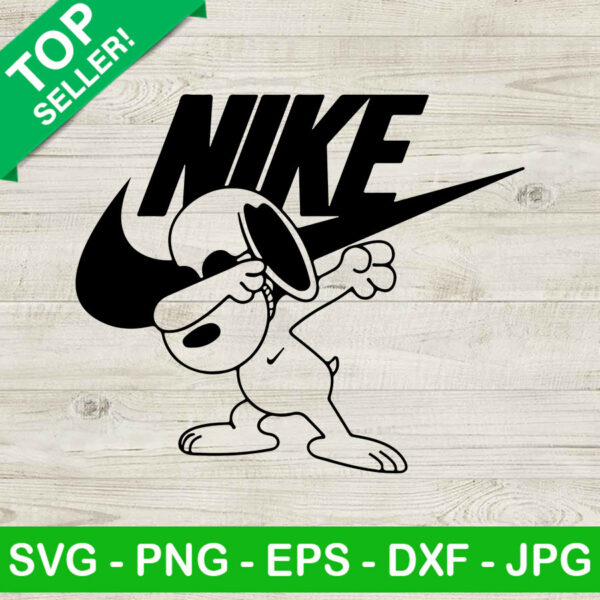 Snoopy dabbing nike SVG