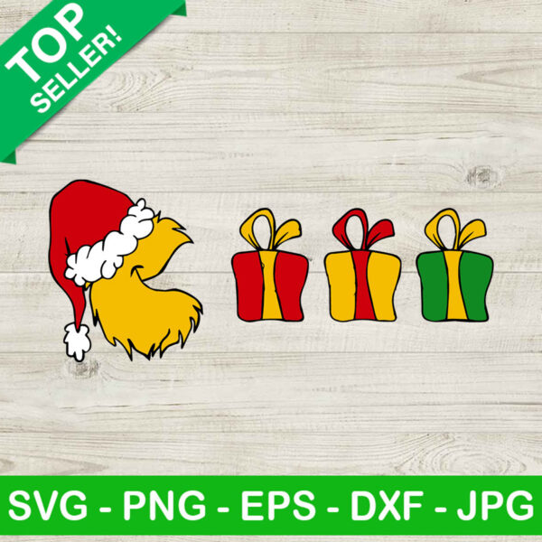 Pacman christmas gift SVG