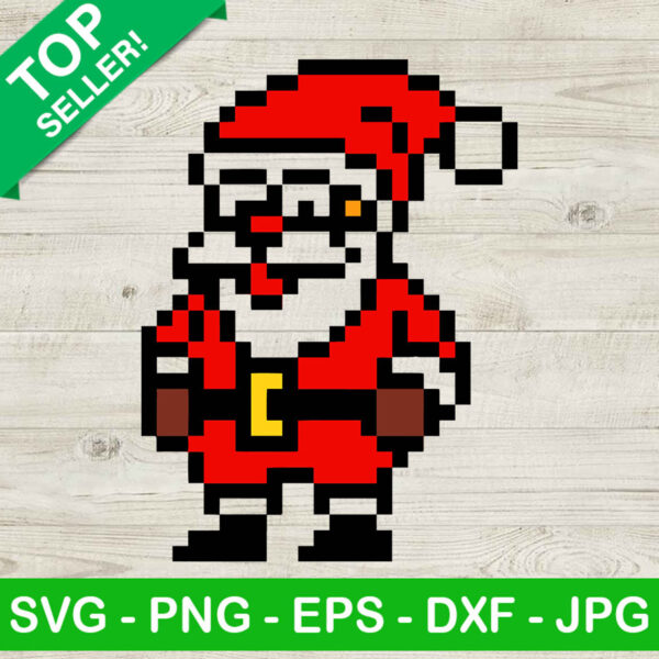Santa claus pixel SVG