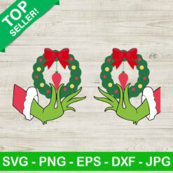 Grinch hand with chest SVG