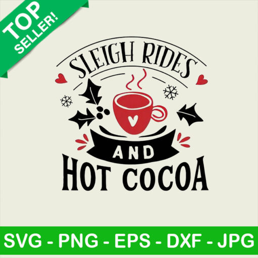 Sleigh rides and hot cocoa PNG