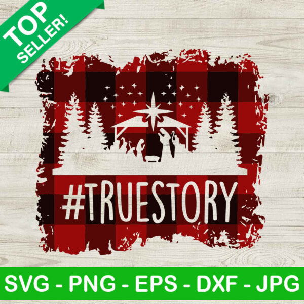 Buffalo Plaid True Story SVG