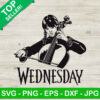 Wednesday Addams Violin Svg