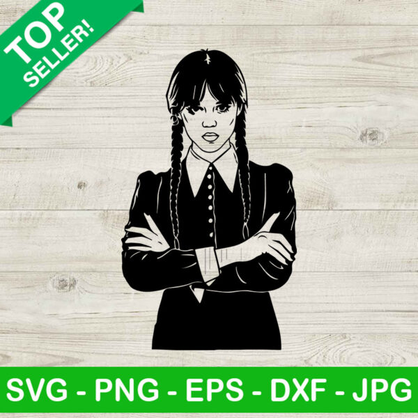 Wednesday Friday Addams SVG