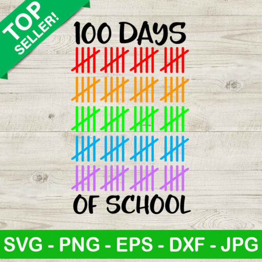 100 Days Of School Funny Svg