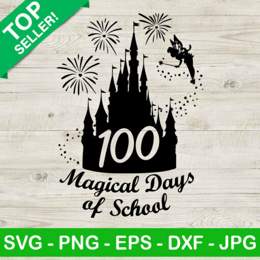 100 Magical Days Of School Disney Svg
