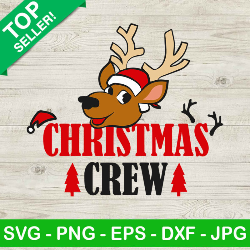 Christmas crew reindeer SVG, Christmas crew SVG, Reindeer head SVG