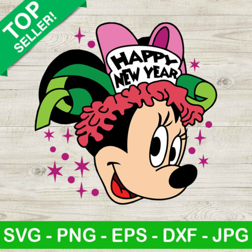 Happy new year minnie disney SVG