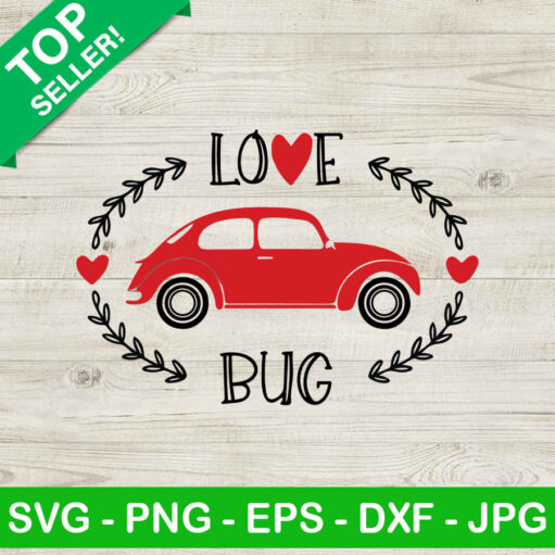 Love Bug Valentine Svg