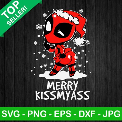 Merry kissmyass deadpool SVG