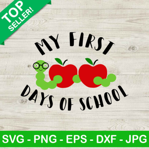 My first day of school SVG