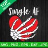 Single AF valentine heart SVG