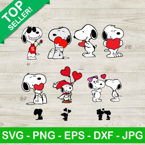 Snoopy Valentines SVG