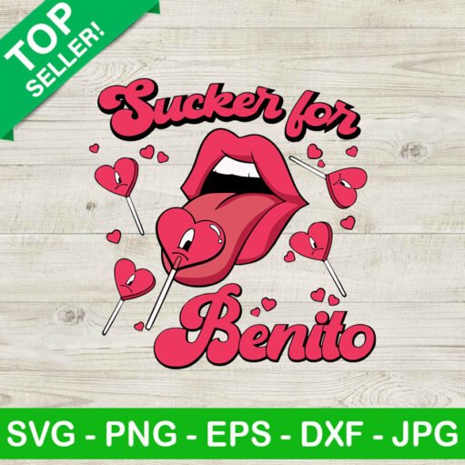 Sucker For Benito Bad Bunny Valentine Svg
