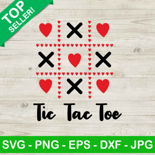 Tic Tac Toe Xo Xo Valentine Svg