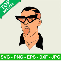 Bad bunny face PNG