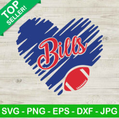 Buffalo Bills Heart SVG